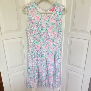 Lilly Pulitzer Floral Midi Dress - Pink, Blue, Green